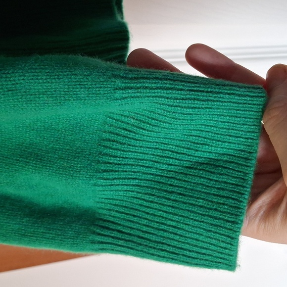 NEW COS Cashmere Sweater Jumper Bright Green Size L! VERY RARE COLOR!!! - Picture 8 of 13